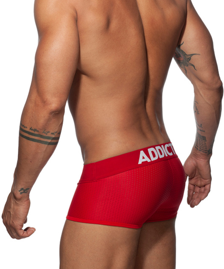 AD806 Push Up Mesh Trunk Red