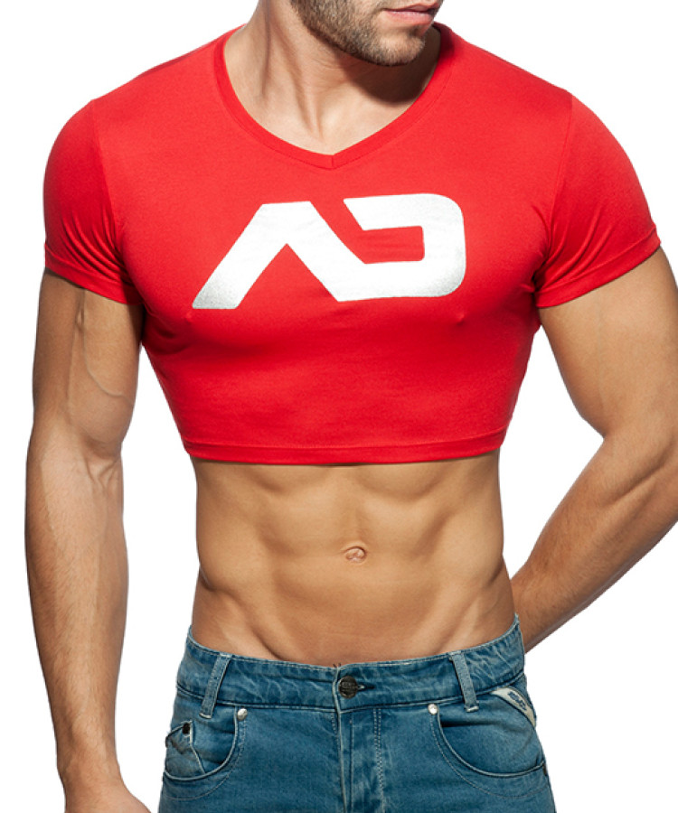 AD819 AD Crop Top Red