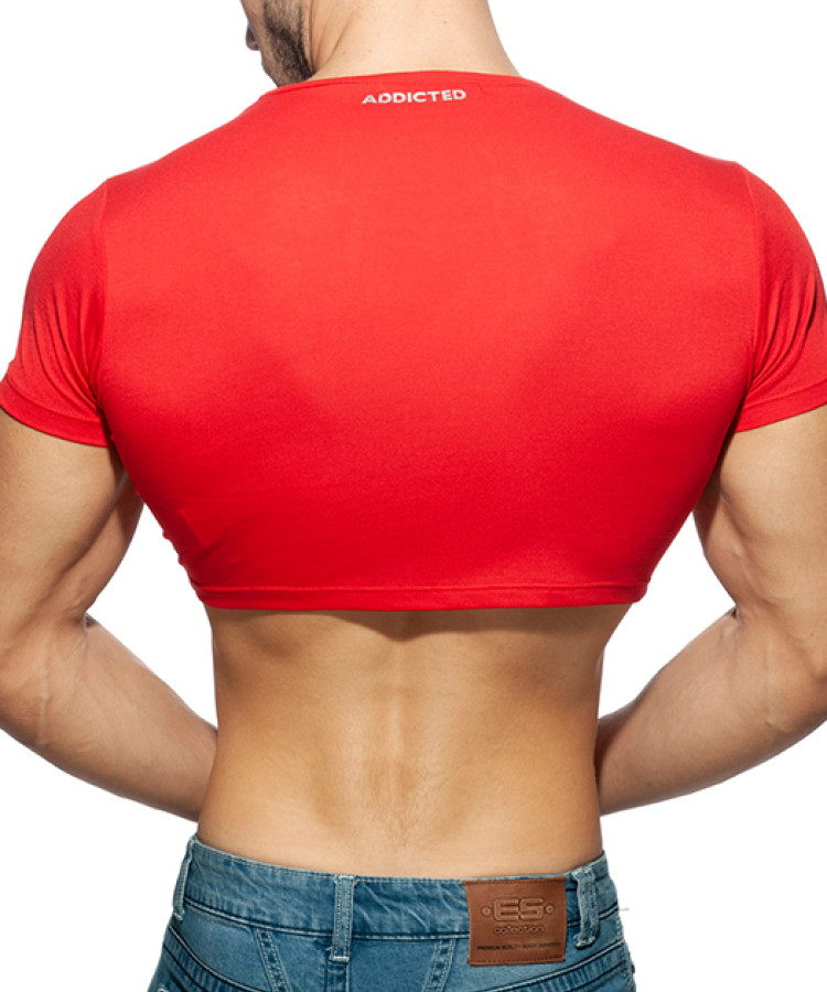 AD819 AD Crop Top Red