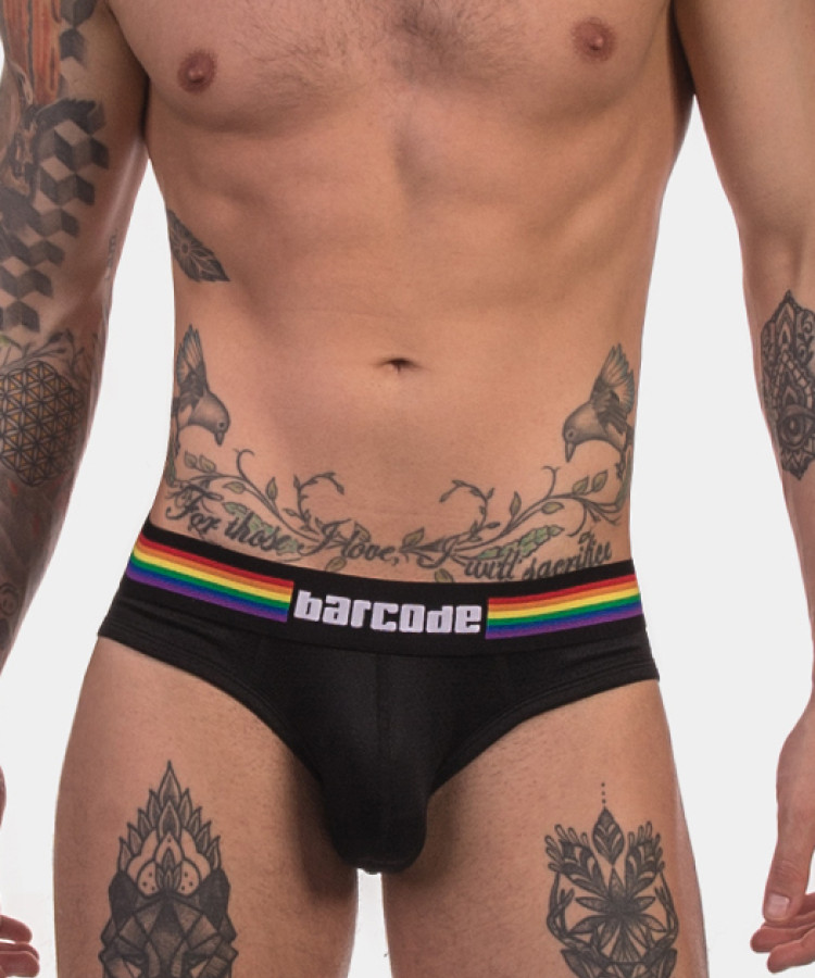Barcode Pride Brief Black
