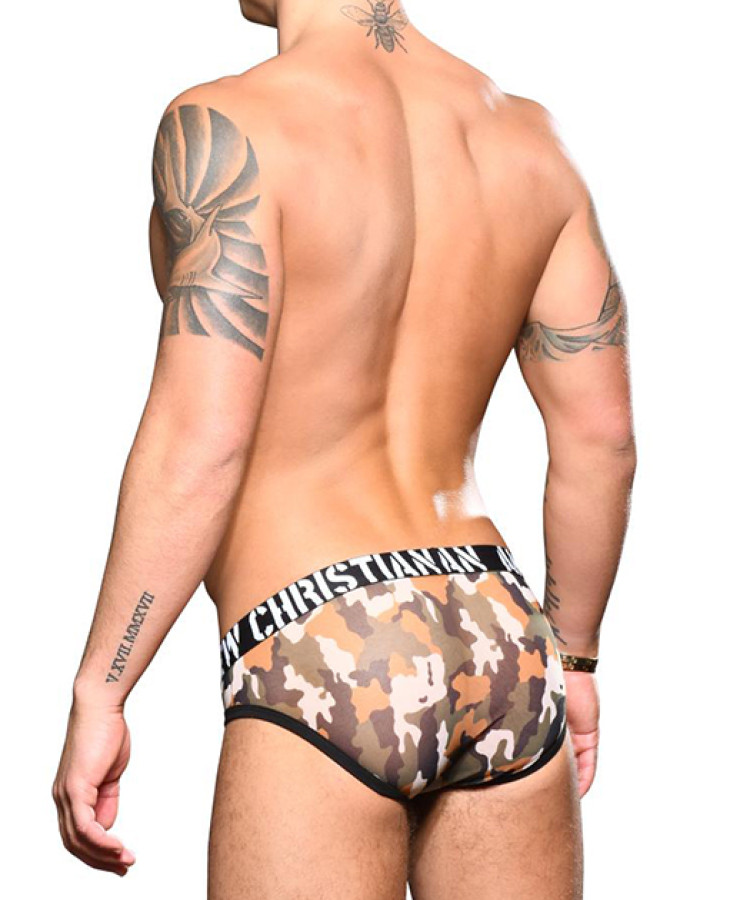 Sheer Camouflage Brief Almost Naked