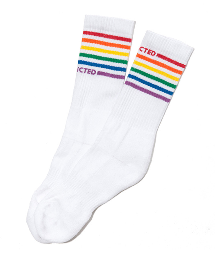 AD838 Addicted Rainbow Socks