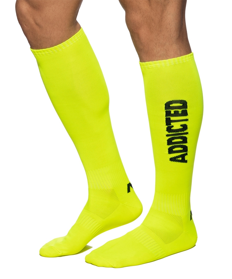 Addicted Neon Socks Neon Yellow