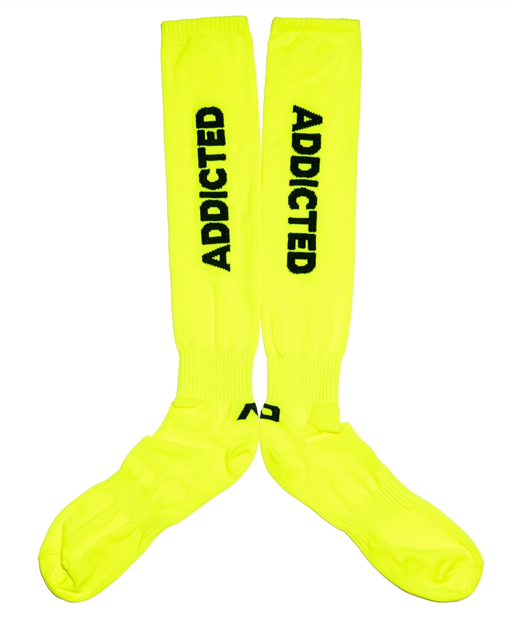 Addicted Neon Socks Neon Yellow