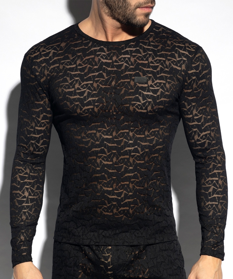 Spider long sleeves t-shirt black