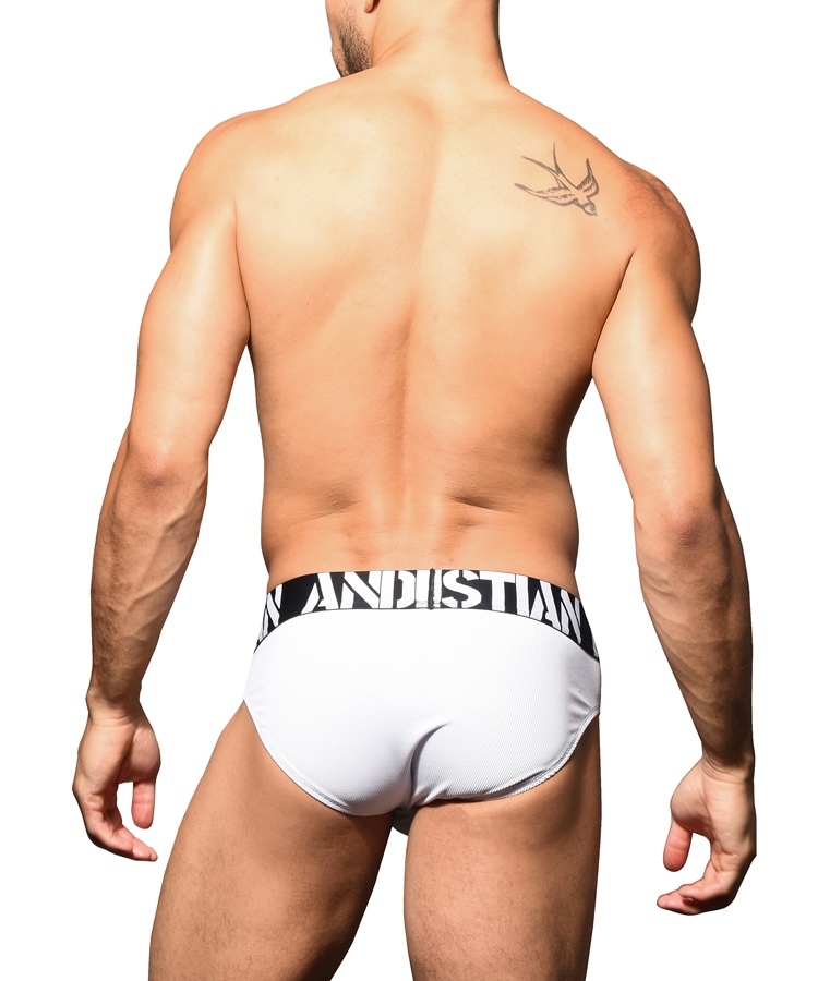 Almost Naked Power Rib Brief White