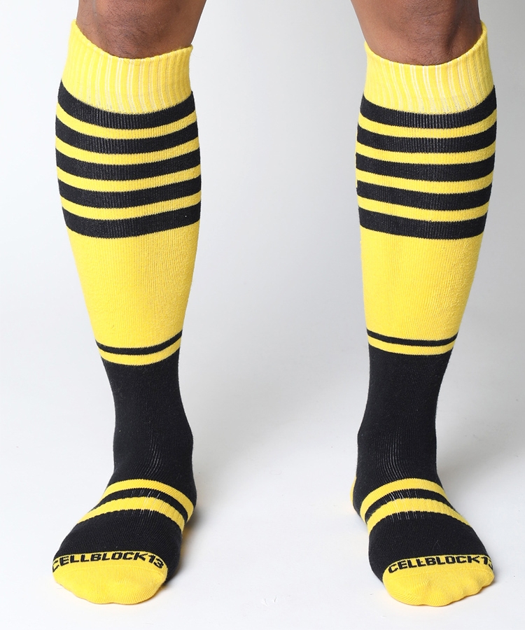 CellBlock13 Midfield Knee High Socks Yellow