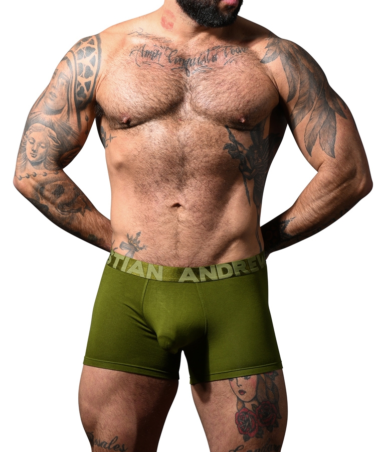 Almost Naked Bamboo Boxer Olijfgroen