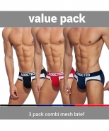 AD845P 3 Pack Combi Mesh Brief