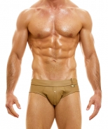 Leather legacy brief camel