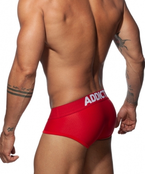 AD805 Push Up Mesh Brief Red