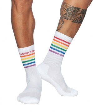 AD838 Addicted Rainbow Socks